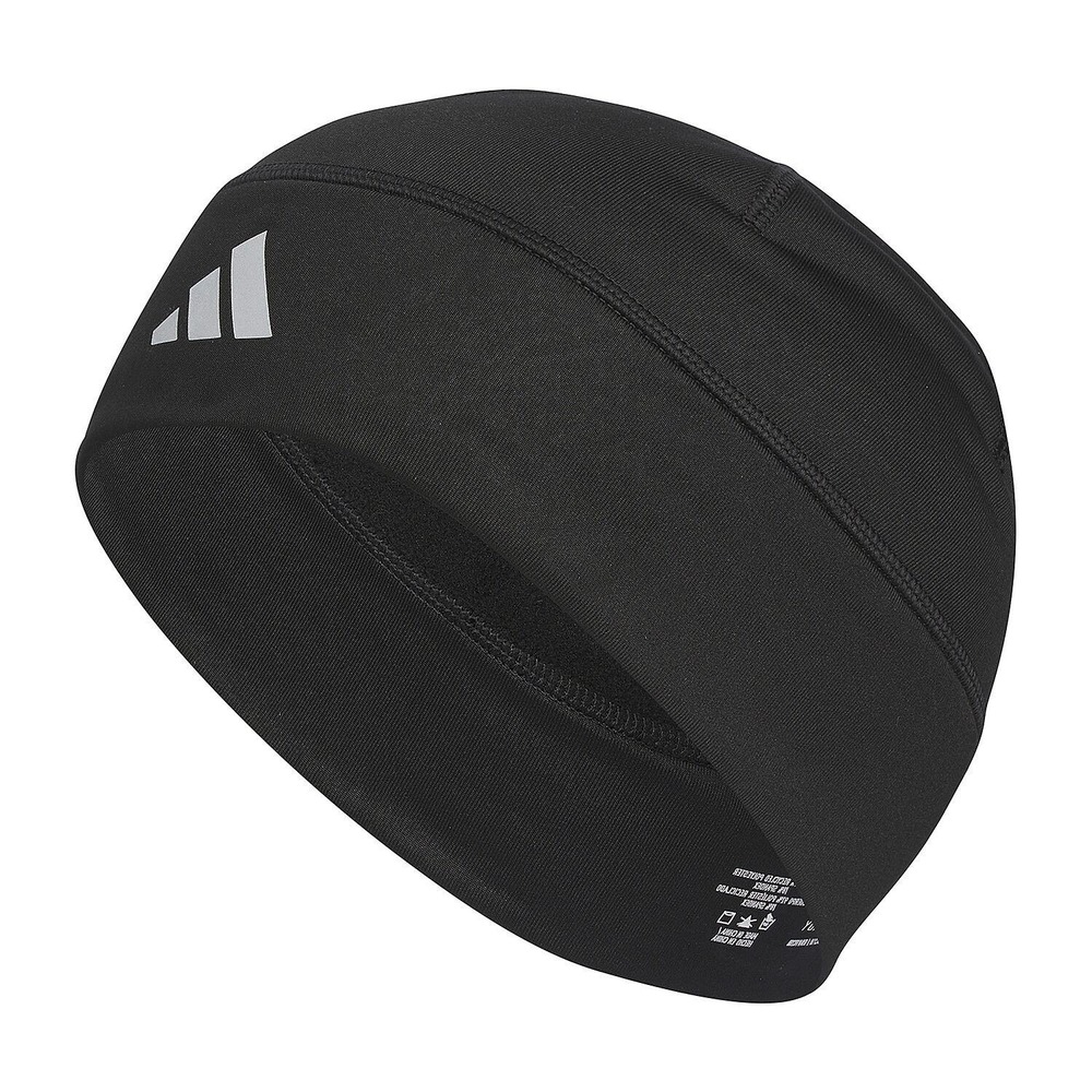 MSRP $28 Adidas Alphaskin 2 Unisex Black/Silver Beanie IQ5638